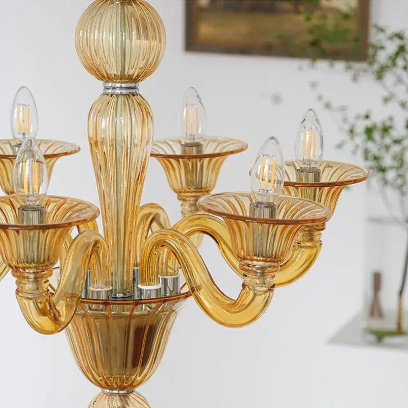 lustre led en cristal pour décoration intérieure élégante - vue 6 sur 15