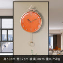 Nordic Auspicious Deer Wall Clock, Brief Design, Living Room Decoration, Kitchen Mute Clocks, Art Wall Watch, Home Decor, New, 1