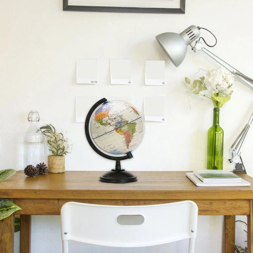 5.59Inch Desktop World Globes with Stand, 360 Rotating Educational World Globes - vue 6 sur 7