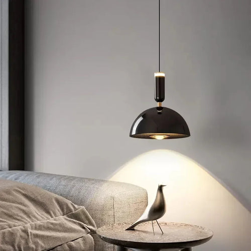 Nordic LED pendant light with adjustable height for home decoration, dining room, living room, bedroom, bedside lighting - vue 3 sur 14