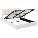 Double Bed with Storage Space,Upholstered Bed 140/160 x 200cm,Headboard with LED Lighting and USB Port,No Mattress,Velvet Beige