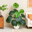 Realistic artificial monstera plant for interior decoration