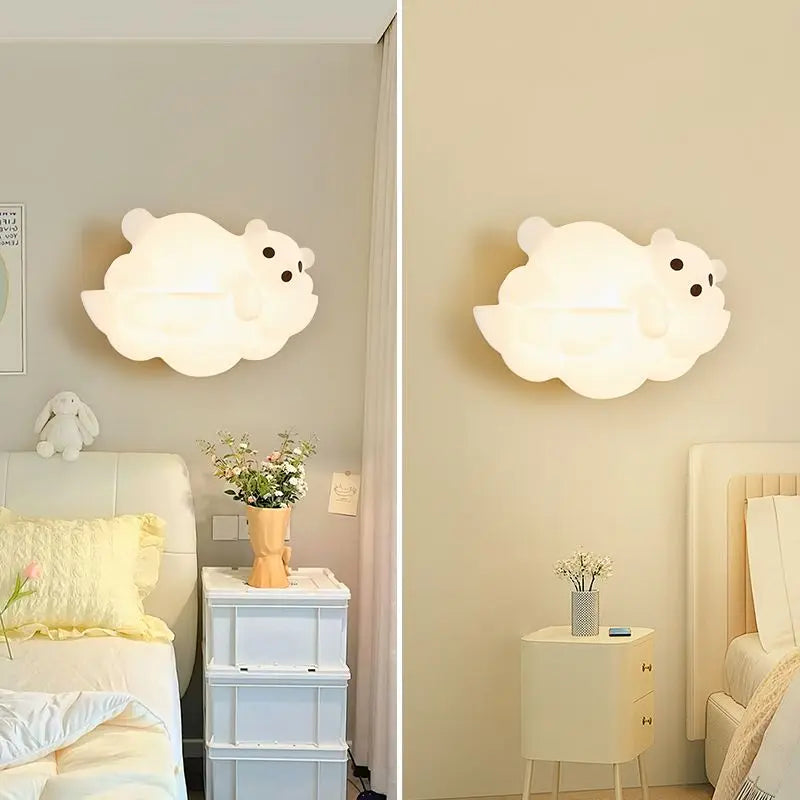applique murale décorative en forme d'ours polaire idéale pour intérieur