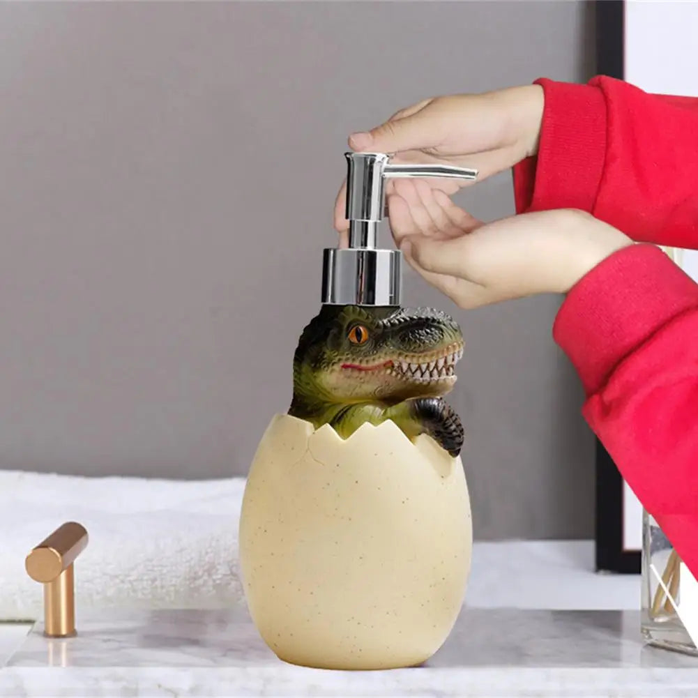 distributeur de savon dinosaure rechargeable mignon écologique - vue 3 sur 8