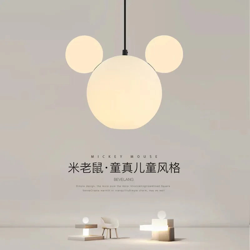 lustre suspension nordique en verre pour enfants créatif