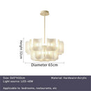 Newly designed LED chandelier, fingerprint chandelier, luxurious living room, bedroom, villa, hotel lobby, bright acrylic chandelier