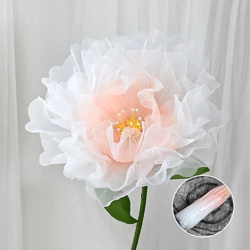 Artificial silk poppy pink realistic festive decoration flower - vue 8 sur 12