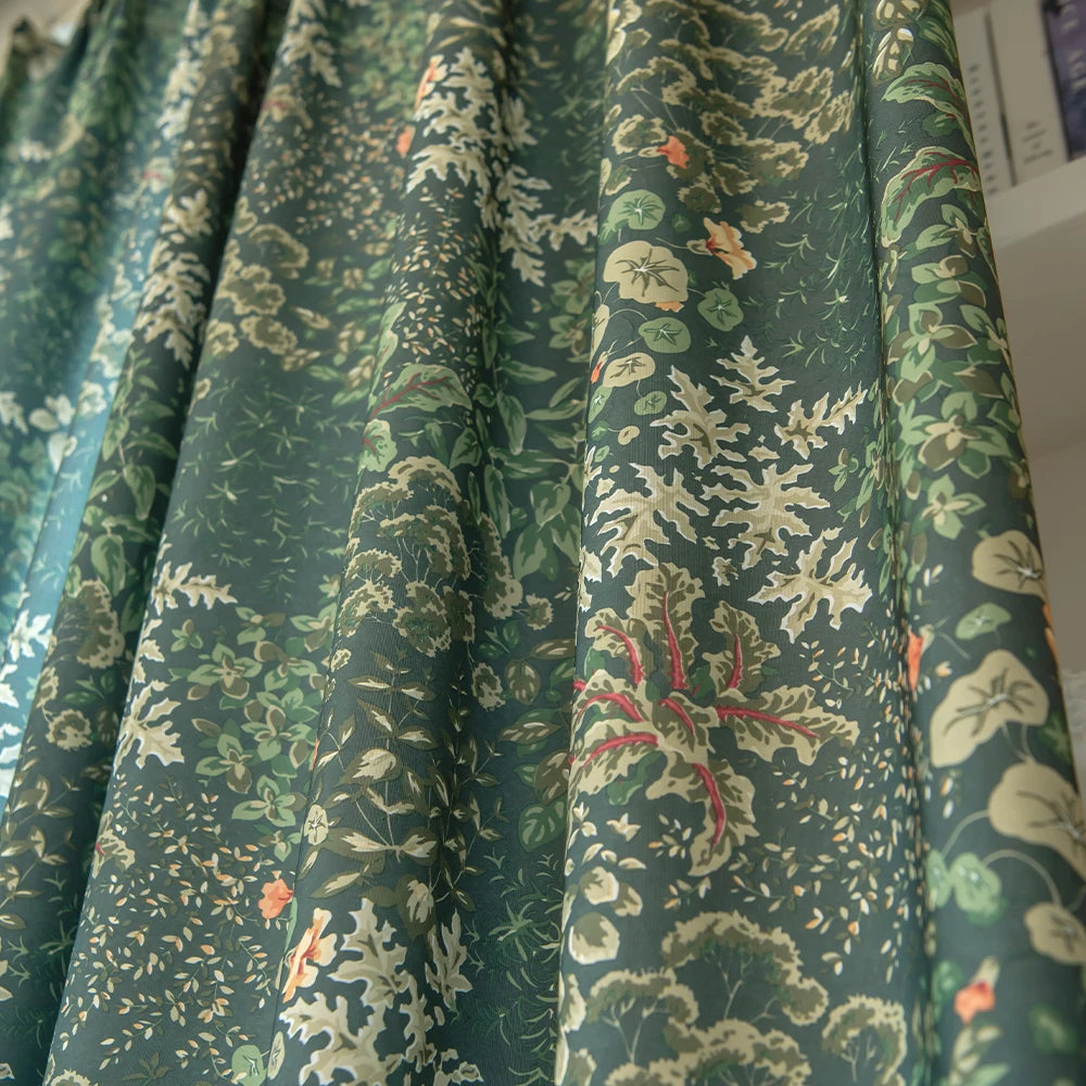 Rideau moderne translucide motif feuilles pour salon chambre - vue 4 sur 8