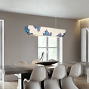 Minimalist nordic wabi-sabi LED chandelier for restaurant bar
