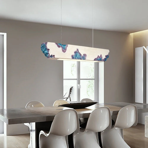 Minimalist nordic wabi-sabi LED chandelier for restaurant bar - vue 2 sur 15