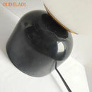 lampe de bureau led moderne en marbre avec boule de verre