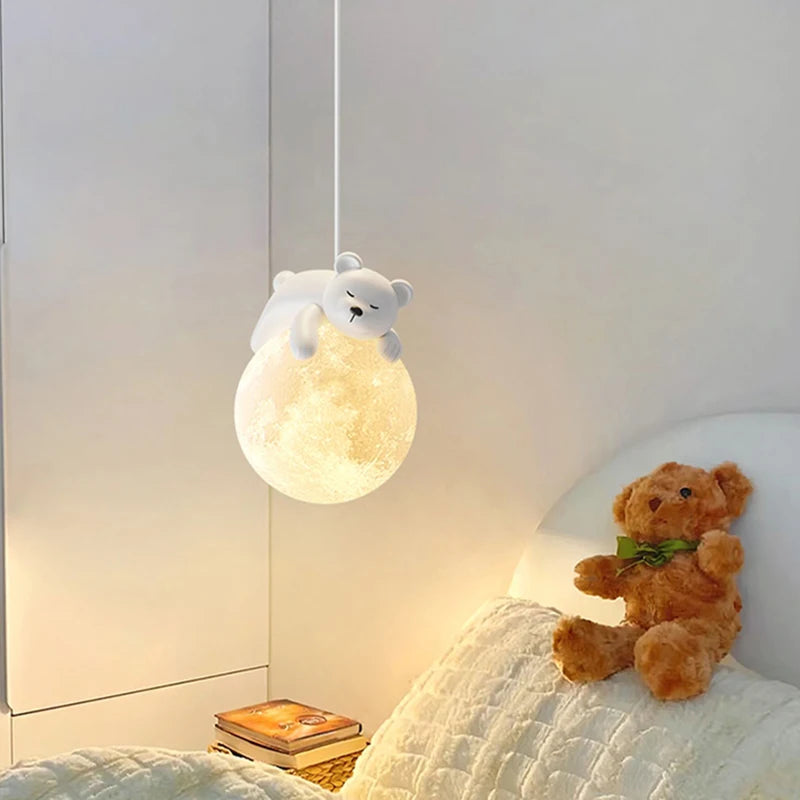 lustre ours/lapin décoratif salon/salle manger - vue 5 sur 11