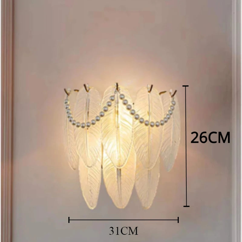 applique murale en verre à led pour décoration moderne intérieure - vue 10 sur 15