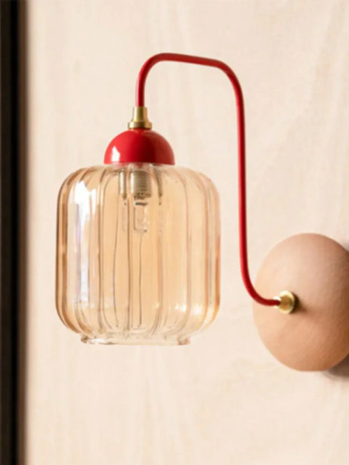 Creative medieval coloured glass wall light for interior decoration - vue 9 sur 8