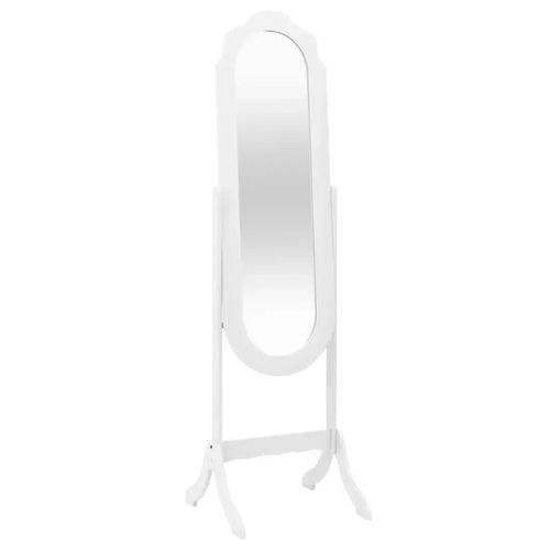 White floor mirror 45.5x47.5x160 cm wood engineering interior decoration wall Decker living room decoration - vue 2 sur 7