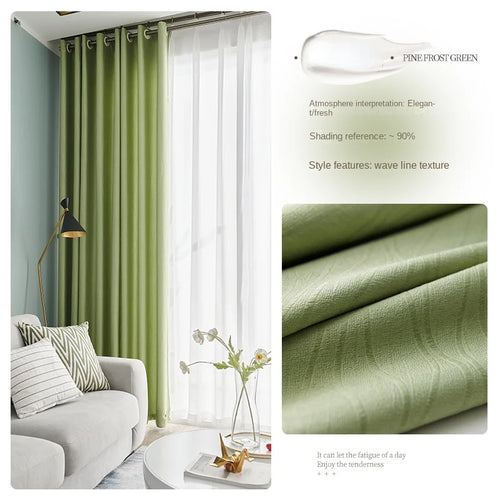 Rideau occultant style français pour salon chambre balcon - vue 13 sur 18