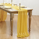 Chemin de table coton gaze bohème mariage fête
