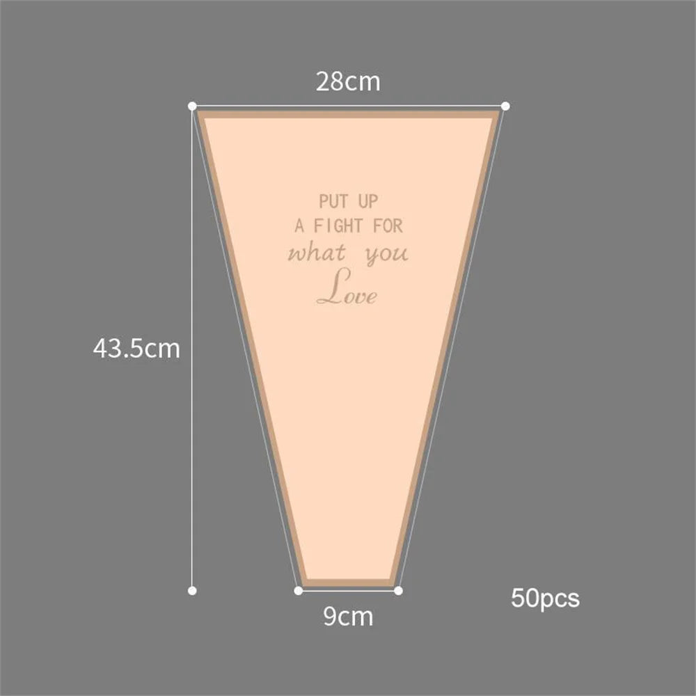 lot de 50 sachets imperméables pour roses à offrir pour la saint valentin - vue 12 sur 18