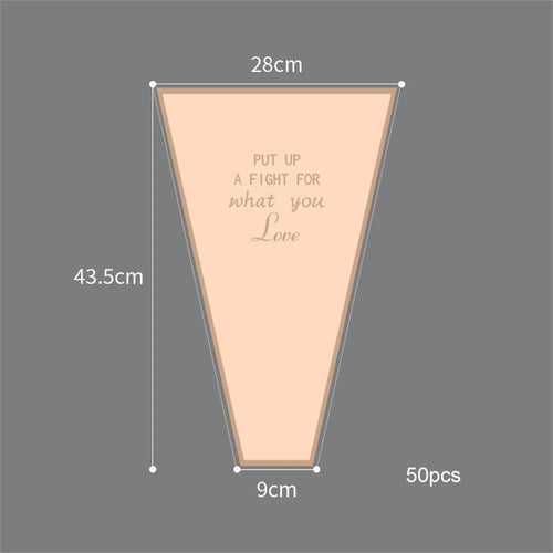 lot de 50 sachets imperméables pour roses à offrir pour la saint valentin