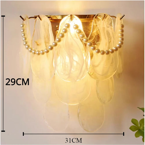 applique murale en verre à led pour décoration moderne intérieure
