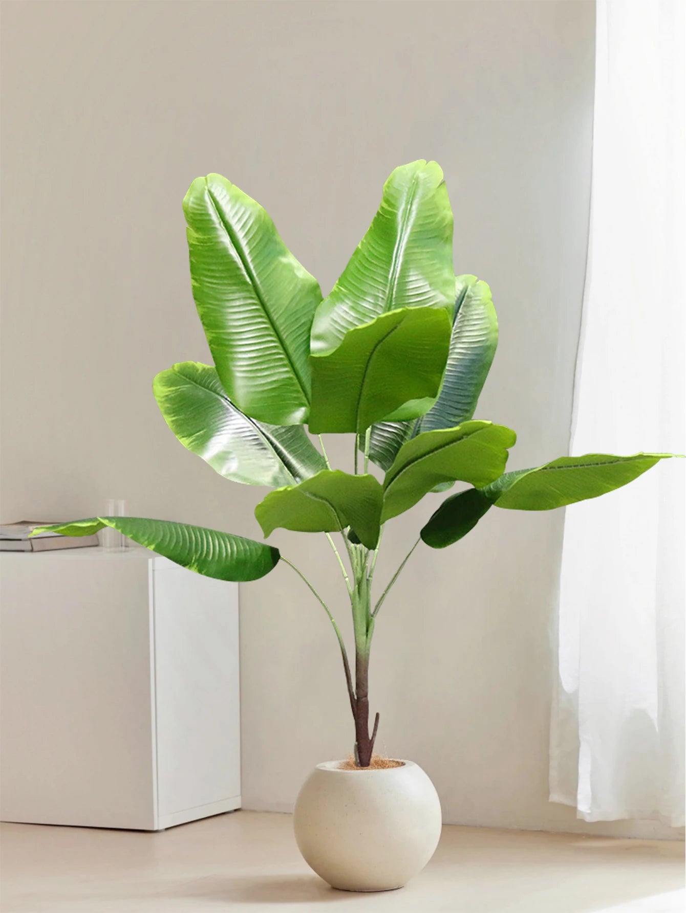 grandes bananiers artificiels et palmiers en plastique pour décoration jardin - vue 4 sur 8