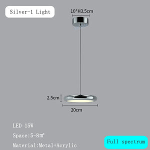lustre rond moderne avec gradation pour restaurant et bar