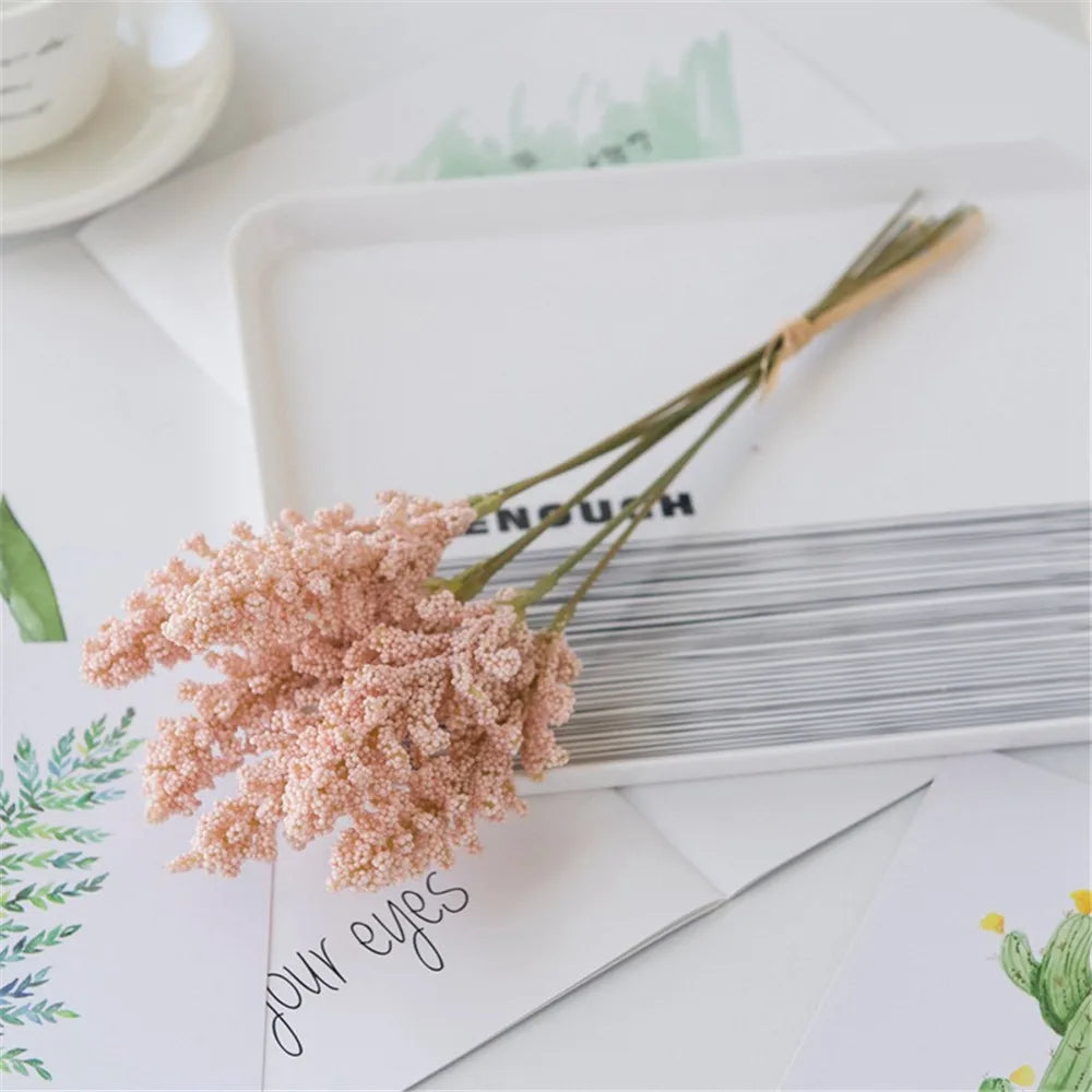 lot de 6 épis de blé et fleurs de lavande pour décoration de mariage - vue 9 sur 13