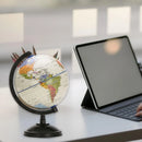 5.59Inch Desktop World Globes with Stand, 360 Rotating Educational World Globes