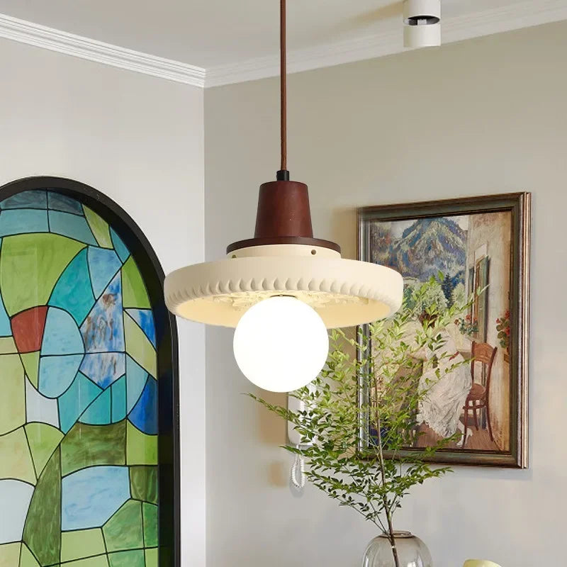 lustre créatif antique en résine pour décoration rétro - vue 6 sur 14
