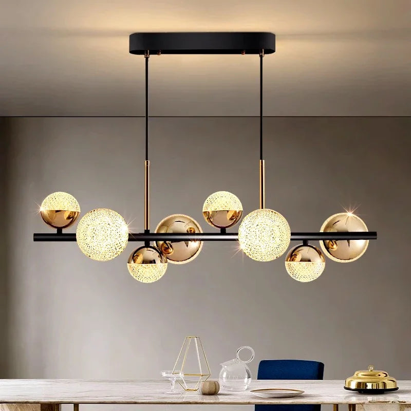 lustre moderne suspension lampes éclairage intérieur suspendues - vue 4 sur 8