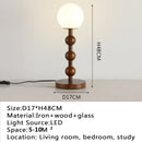Modern desk lamp, retro creative living room, study room, villa, hotel bedroom, interior decoration, glossy LED bedside lamp