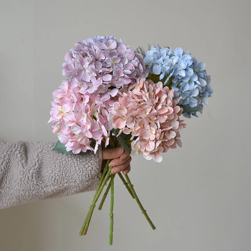 fleur d'hortensia artificielle réaliste pour décoration mariage et floral