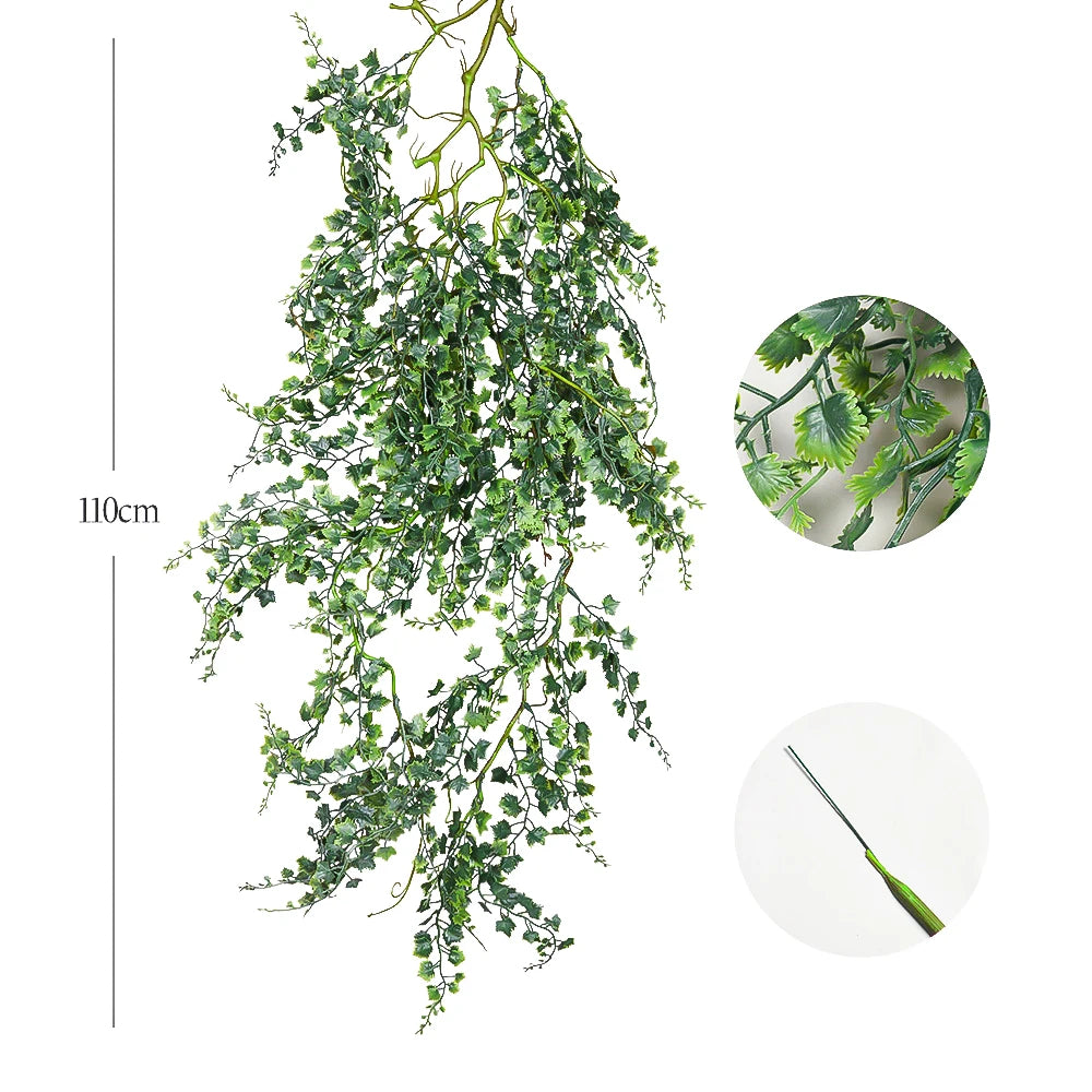 feuilles d eucalyptus artificielles en rotin pour décoration intérieure et extérieure - vue 14 sur 13