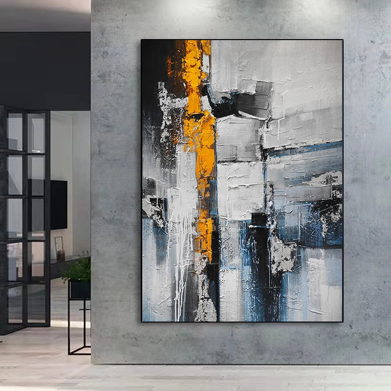 peinture à l'huile personnalisable abstraite pour décoration intérieure
