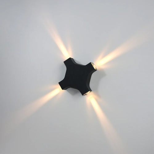 Moderne Simple 12W croix étoile lumière extérieure étanche applique murale LED décor porte d'entrée appliques jardin porche applique murale IP65 - vue 5 sur 7