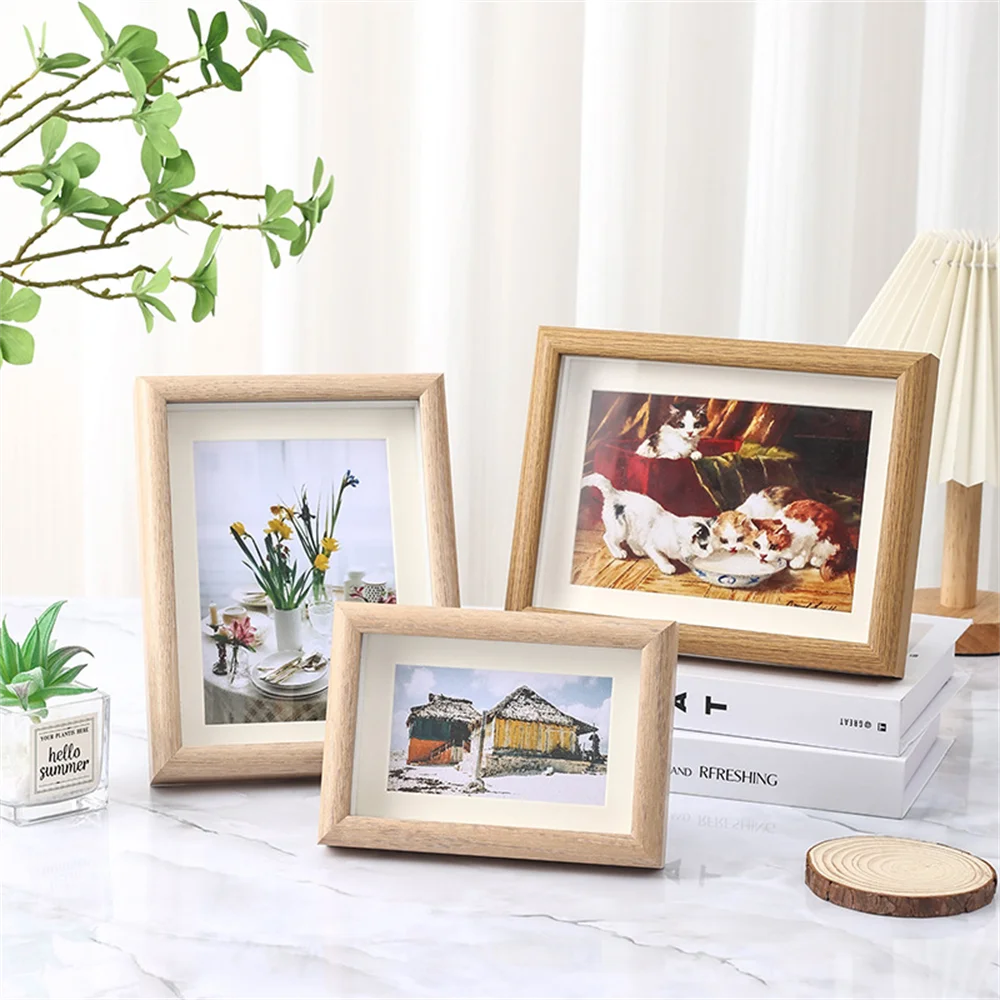 cadre photo en bois pour portraits famille mariage et voyage - vue 5 sur 9