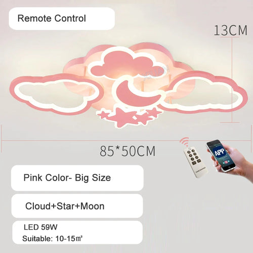 Plafonniers pour chambre d'enfant Pépinière LED Princesse Bébé - vue 11 sur 25