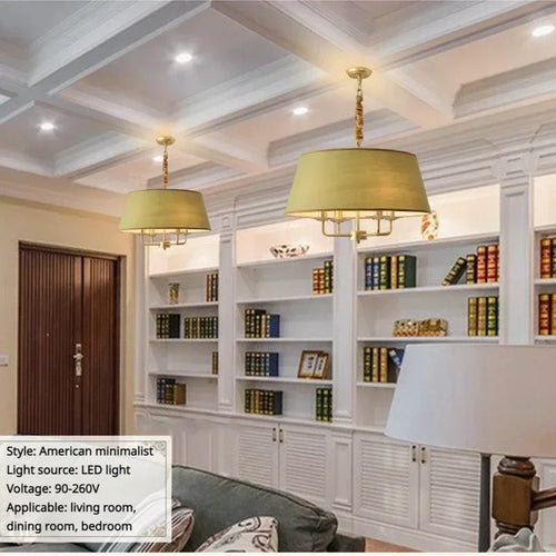 lustre moderne en tissu élégant pour décoration intérieure nordique - vue 3 sur 12