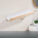 Bathroom Storage Shelves，Wooden bathroom Rack Wall-Mounted Punch-Free, Seasoning Board shower Storage Rack，bath shelf organizer