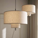 Nordique calme vent créatif suspension Simple Style moderne salon chambre Restaurant hôtel lin tissu Art suspension