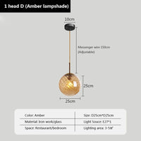 suspension moderne en verre design pour décoration intérieure