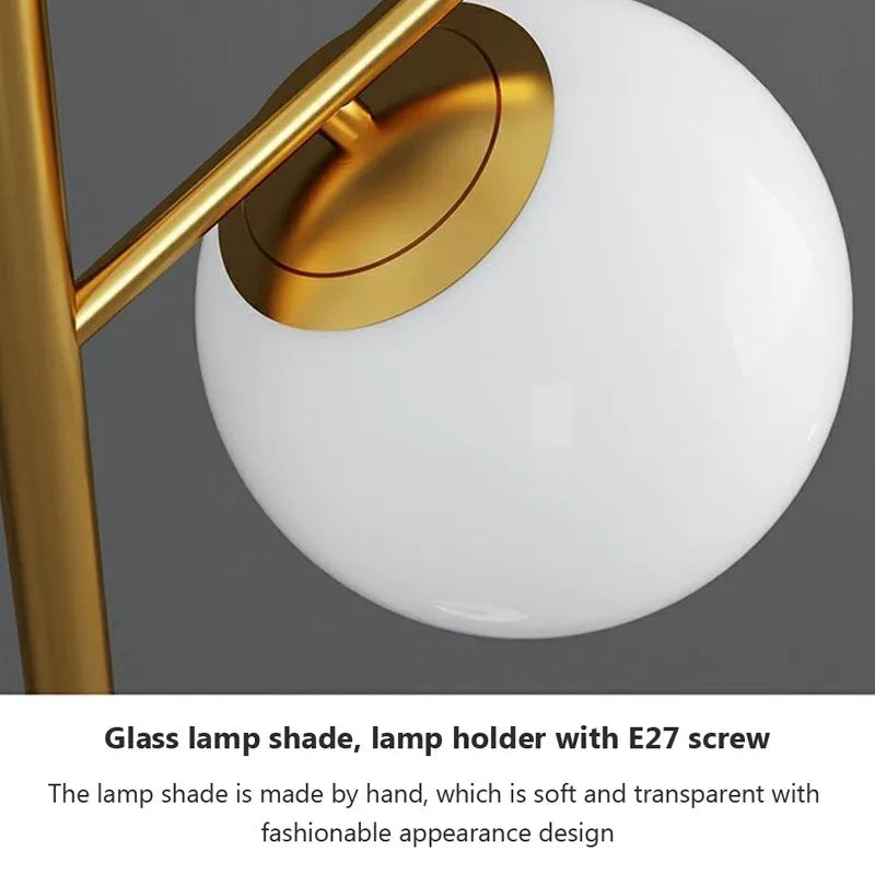 lampadaires ronds led minimaliste e27 - vue 7 sur 7