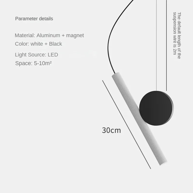 suspension à led design créatif et angle réglable - vue 8 sur 9