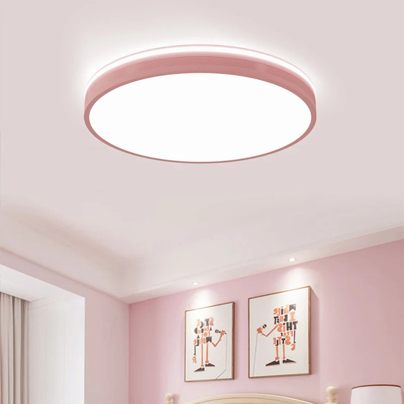 plafonnier macaron nordique moderne à leds pour maison - vue 6 sur 12