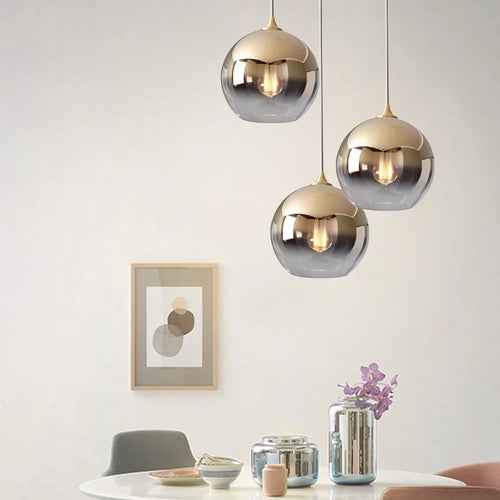 suspension modernes en verre pour décoration nordique