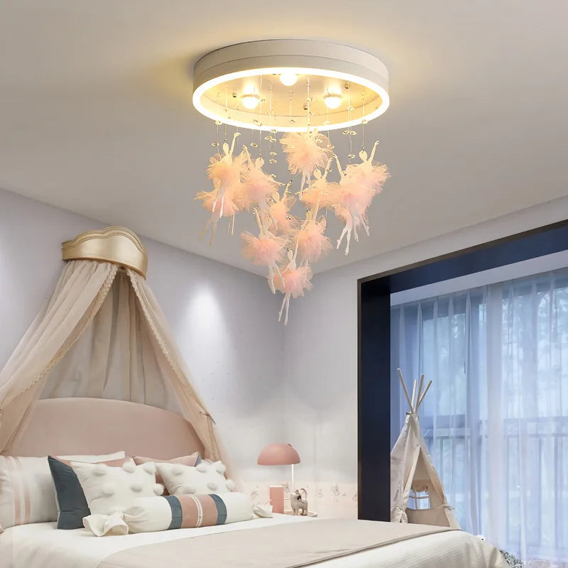 plafonnier led créatif nordique pour éclairage chaleureux et romantique - vue 5 sur 11