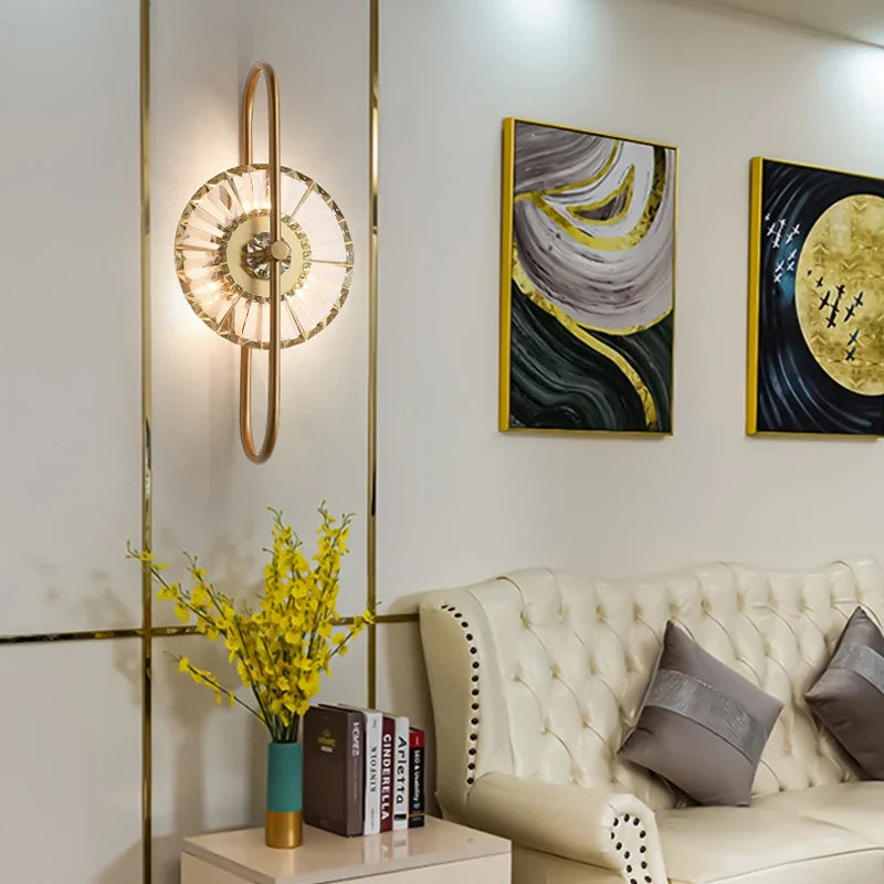 applique murale en cristal lumière de luxe - vue 6 sur 11