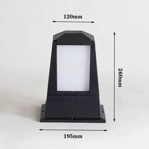 Waterproof column floor lamp for outdoor garden lighting - vue 9 sur 8