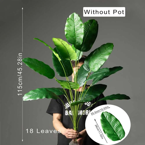 plantes artificielles grandes arbre oiseau paradis décoration jardin intérieur - vue 9 sur 9