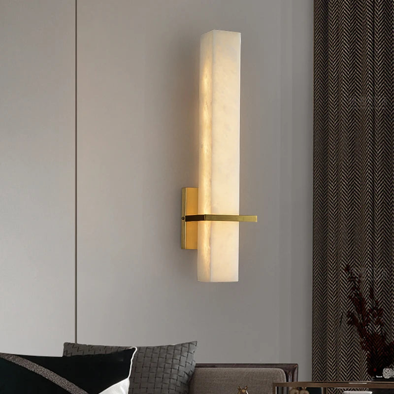 applique murale led en cuivre de luxe minimaliste